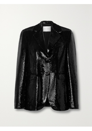 Veronica de Piante - Enrico Sequined Crepe De Chine Blazer - Black - IT38,IT40,IT42,IT44,IT46
