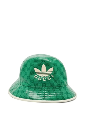 Gucci Pre-Owned x Adidas logo-monogram bucket hat - Green