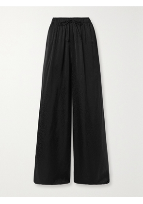 AZ FACTORY - + Lutz Huelle Satin-jacquard Wide-leg Pants - Black - FR 34,FR 36,FR 38,FR 40,FR 42
