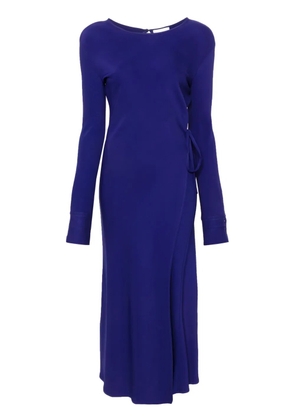 Forte Forte long-sleeve maxi wrap dress - Blue