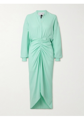 AZ FACTORY - + Lutz Huelle Emma Gathered Crepe Midi Dress - Green - FR 34,FR 36,FR 38,FR 40,FR 42