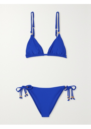 Faithfull - El Bajio And Dua Stretch-econyl Triangle Bikini - Blue - x small,small,medium,large,x large,xx large
