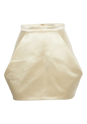 Balmain Pre-Owned zip-fastening mini skirt - Neutrals