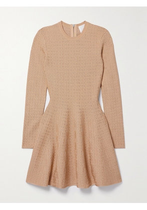 Givenchy - Jacquard-knit Mini Dress - Brown - x small,small,medium,large,x large