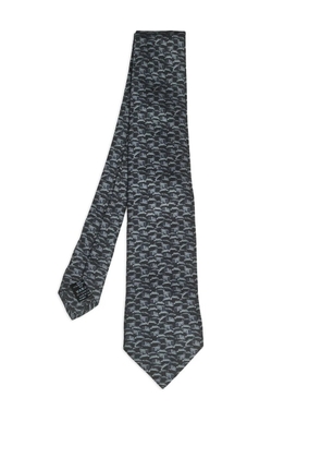 Dunhill patterned silk tie - Black
