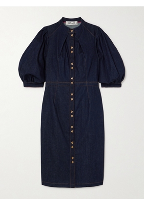 DIANE VON FURSTENBERG - Perla Denim Dress - Blue - US0,US2,US4,US6,US8,US10,US12,US14