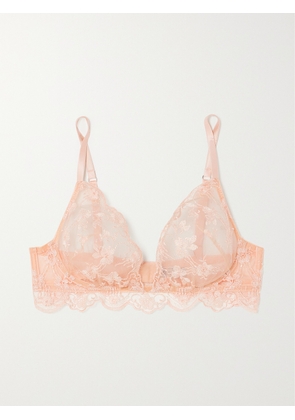 I.D. SARRIERI - + Net Sustain Loulou Embroidered Tulle Underwired Soft-cup Bra - Pink - 32B,34B,36B,32C,34C,36C,32D,34D,36D