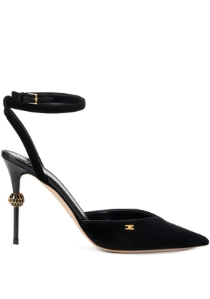 Elisabetta Franchi 90mm pointed-toe heeled pumps - Black
