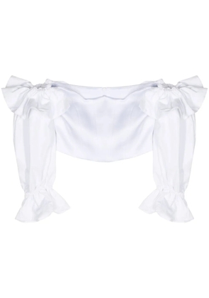 Paris Georgia Ruffle Bodice top - White