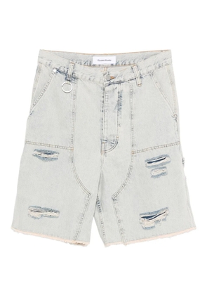 Études Studio distressed pocket shorts - Blue