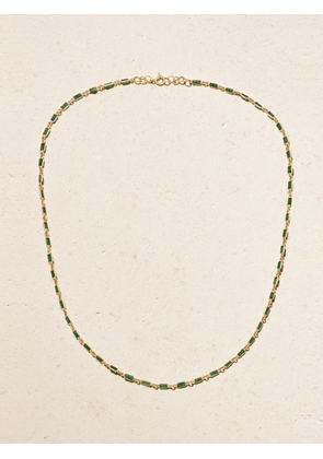JIA JIA - 14- Karat Gold Emerald Necklace - Green - One size