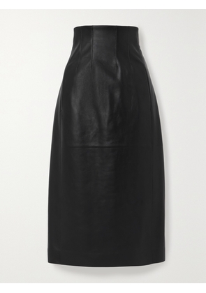 Chloé - Leather Midi Skirt - Black - FR 34,FR 36,FR 38,FR 40,FR 42