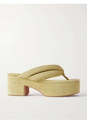 Dries Van Noten - Suede Platform Sandals - Neutrals - IT35,IT36,IT36.5,IT37,IT37.5,IT38,IT38.5,IT39,IT39.5,IT40,IT40.5,IT41