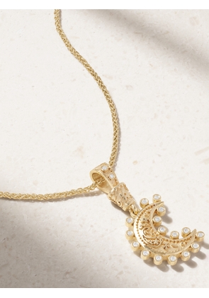 Marlo Laz - Southwestern Moon 14-karat Gold Diamond Necklace - One size