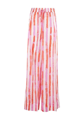 Essentiel Antwerp striped drawstring trousers - White