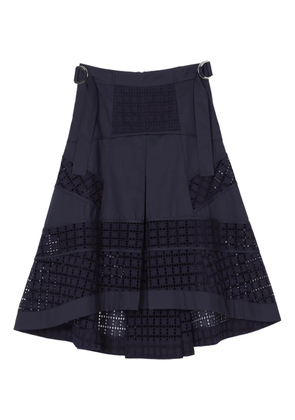 3.1 Phillip Lim broderie anglaise cotton skirt - Blue