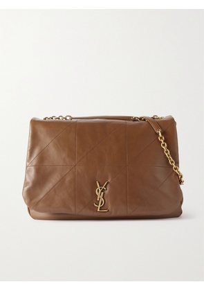 SAINT LAURENT - Jamie Quilted Leather Shoulder Bag - Brown - One size