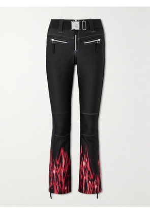 JETSET - Tiby Belted Printed Bootcut Ski Pants - Black - 0,1,2,3,4,5
