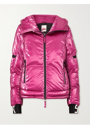 JETSET - Joanna Hooded Quilted Padded Metallic Ski Jacket - Pink - 01,2,3,4,5