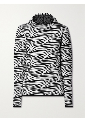 JETSET - Zoey Jacquard-knit Hoodie - Black - 0,1,2,3,4,5