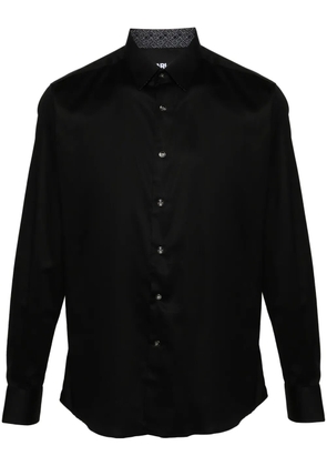 Karl Lagerfeld long-sleeves cotton shirt - Black