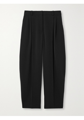 Stella McCartney - Cropped Pleated Wool-blend Tapered Pants - Black - IT34,IT36,IT38,IT40,IT42,IT44,IT46,IT48,IT50