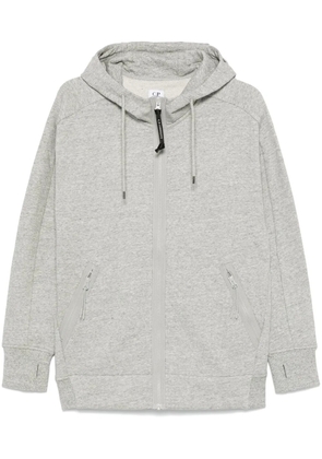 C.P. Company Goggles-detail zip-up hoodie - Grey