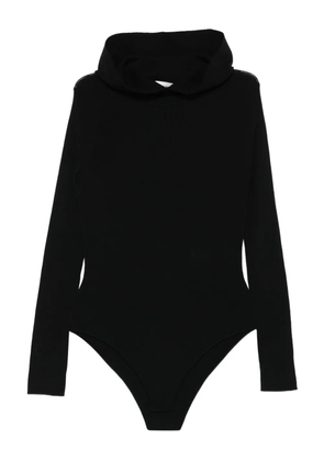 P.A.R.O.S.H. hooded ribbed bodysuit - Black