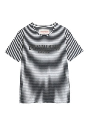 Valentino Garavani Chez-print striped T-shirt - Black