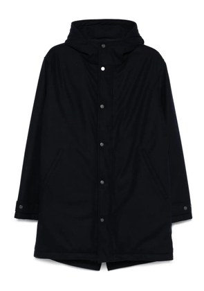 Kiton hooded button coat - Blue