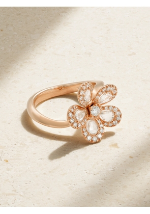 David Morris - Miss Daisy 18-karat Rose Gold Diamond Ring - 5,6,7