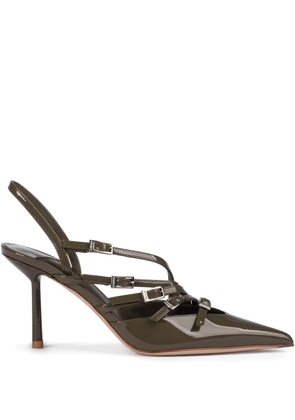 Le Silla 80mm Scarlet slingback pumps - Green