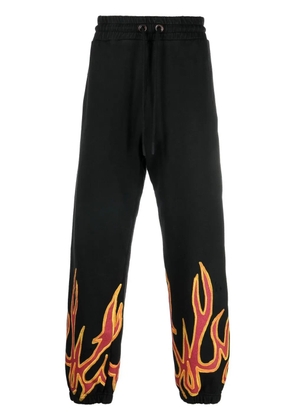 Palm Angels flame-detail track pants - Black