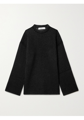 FFORME - + Net Sustain Harlow Ribbed Cashmere Sweater - Black - XS/S,M/L,XL/XXL