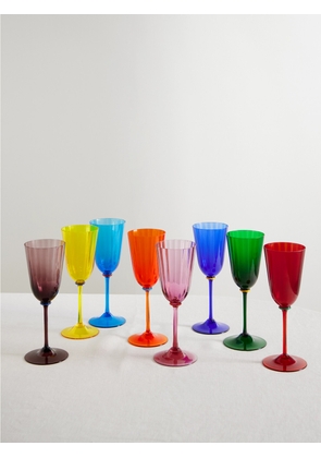 La DoubleJ - Set Of Eight Murano Wine Glasses - Multi - One size