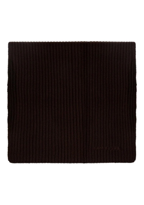 Lanvin ribbed-knit wool scarf - Brown