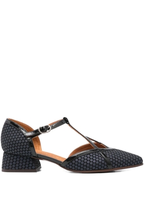 Chie Mihara 40mm polka-dot T-bar pumps - Blue