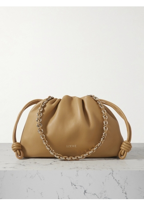 LOEWE - Flamenco Leather Clutch - Neutrals - One size