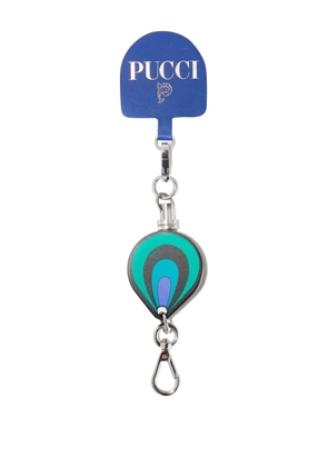 PUCCI Marmo-print phone charm - Blue