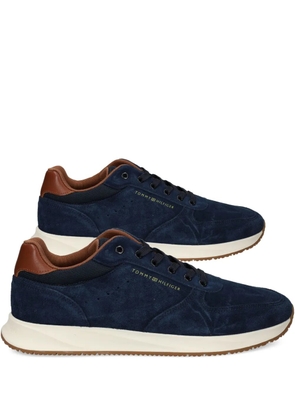 Tommy Hilfiger suede-leather sneakers - Blue