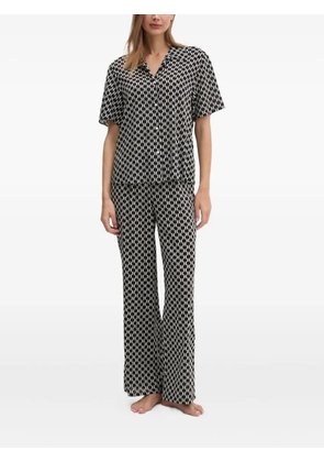 Karl Lagerfeld geometric-print pants - Black