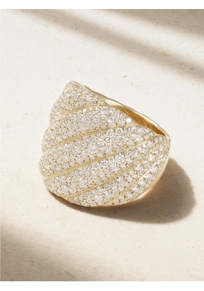 David Yurman - Sculpted Cable 18-karat Gold Diamond Ring - 7