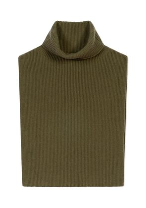 BOMPARD roll-neck cashmere bib - Green
