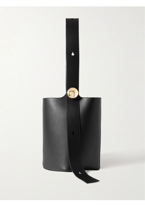 LOEWE - Pebble Embellished Leather Bucket Bag - Black - One size
