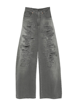 MM6 Maison Margiela distressed jeans - Grey
