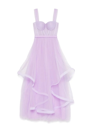 AAVVA long tulle gown - Purple