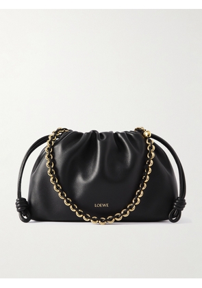 LOEWE - Flamenco Leather Clutch - Black - One size
