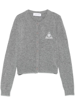 Marine Serre logo-embroidered cardigan - Grey