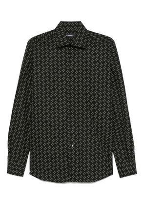 Karl Lagerfeld patterned cotton shirt - Black