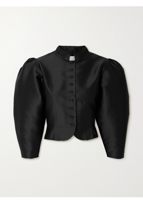 DESTREE - Amoako Cropped Faille Jacket - Black - x small,small,medium,large